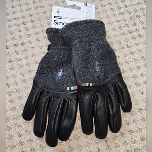 Smartwool leather and wool gloves